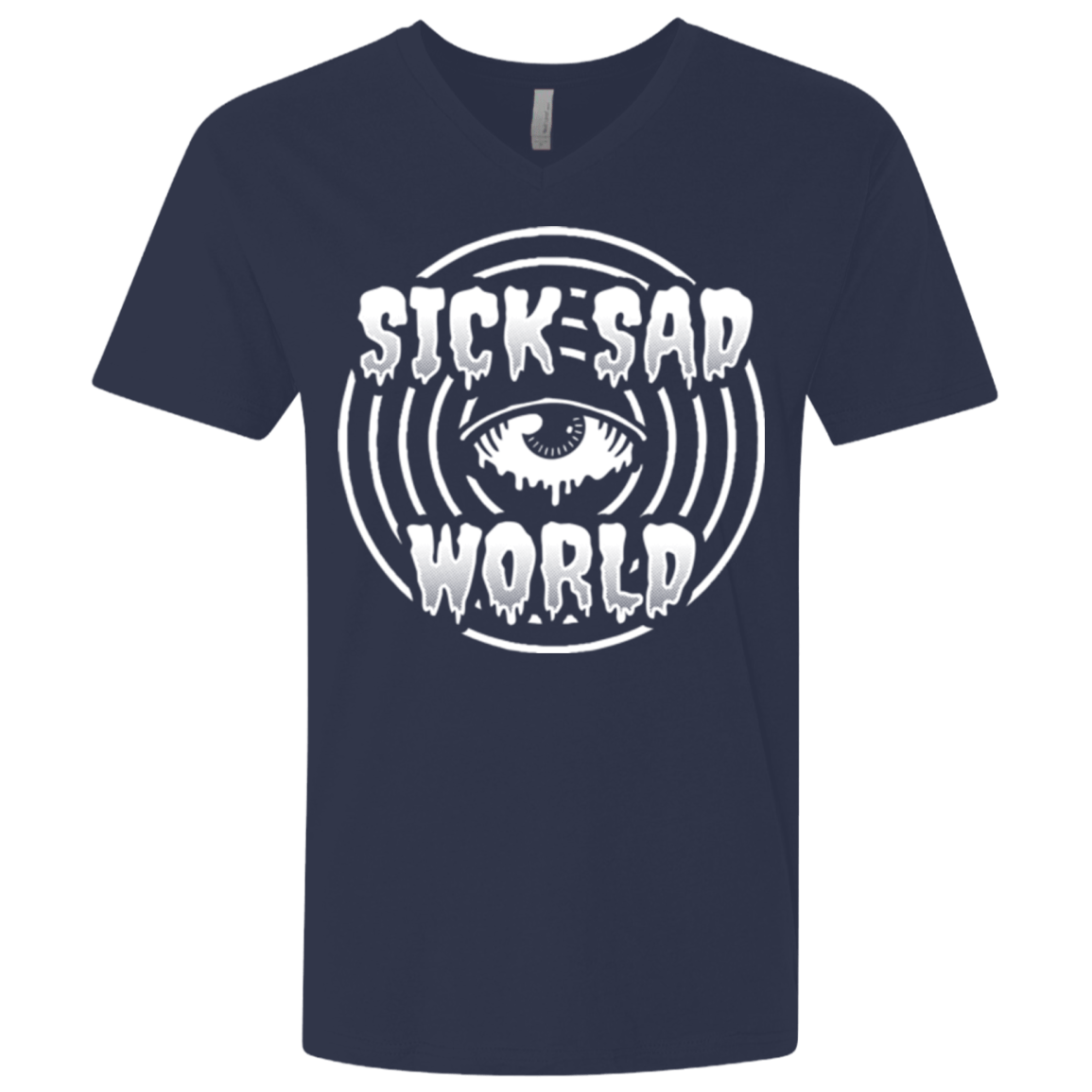 T-Shirts Midnight Navy / X-Small Sick Sad World Men's Premium V-Neck