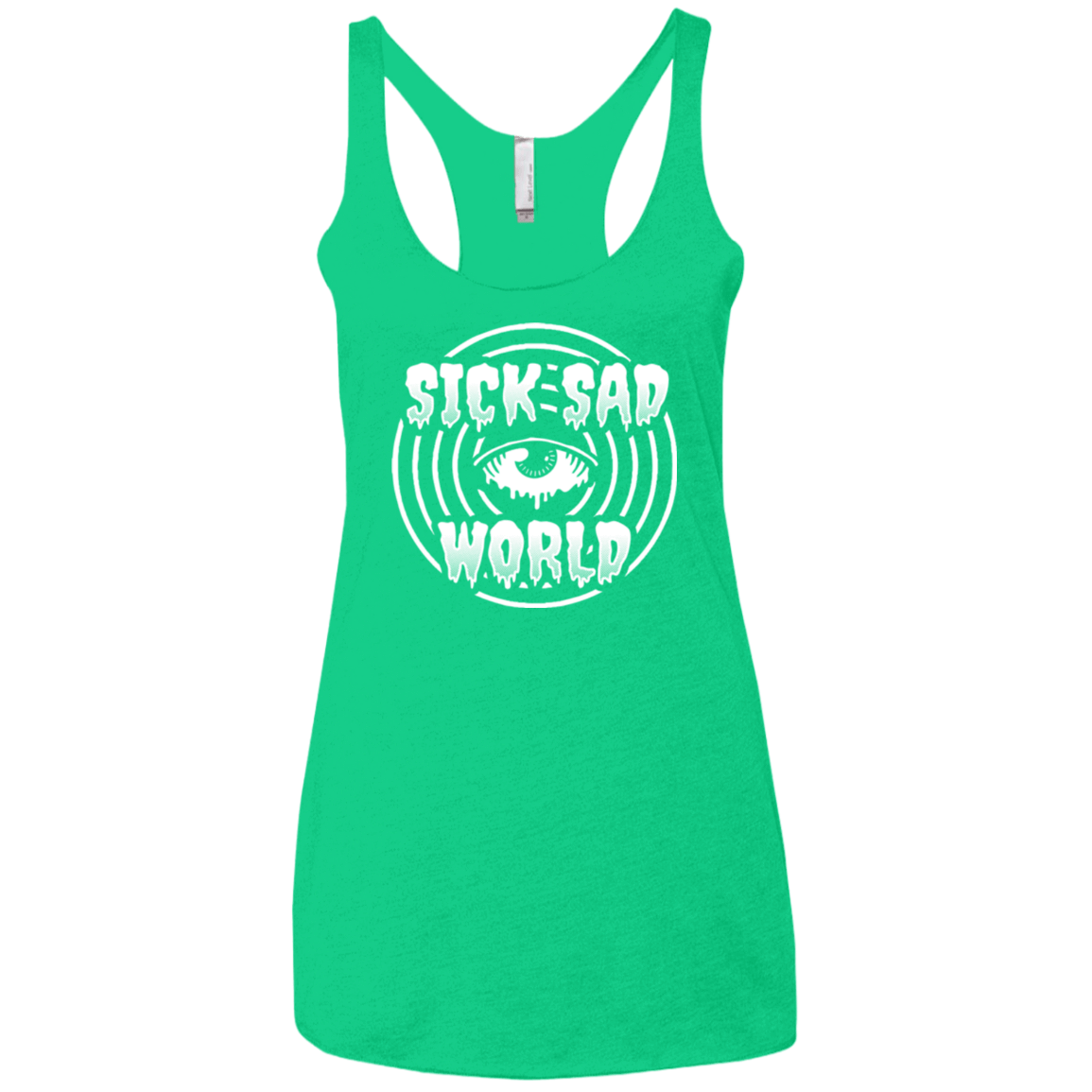 T-Shirts Envy / X-Small Sick Sad World Women's Triblend Racerback Tank