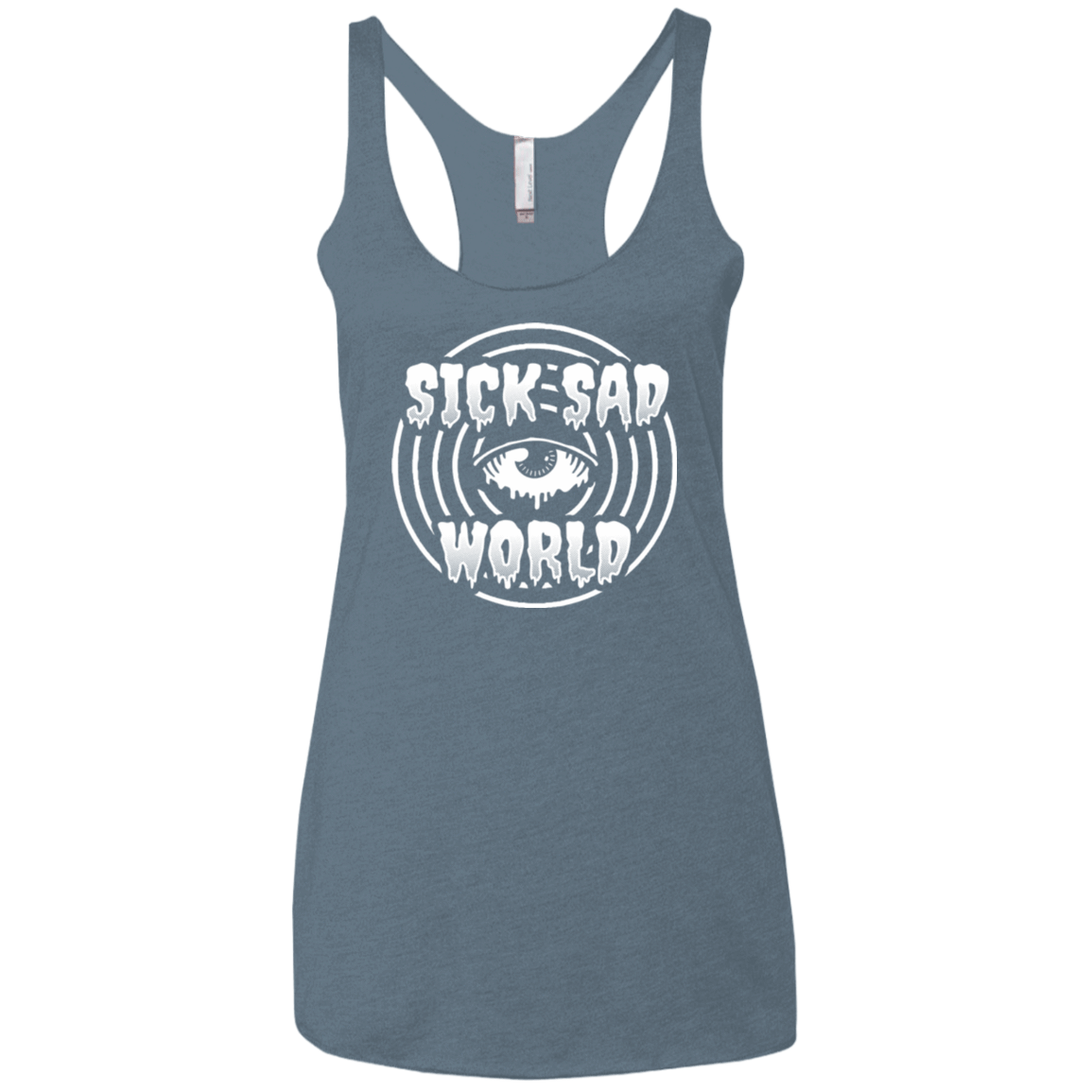 T-Shirts Indigo / X-Small Sick Sad World Women's Triblend Racerback Tank