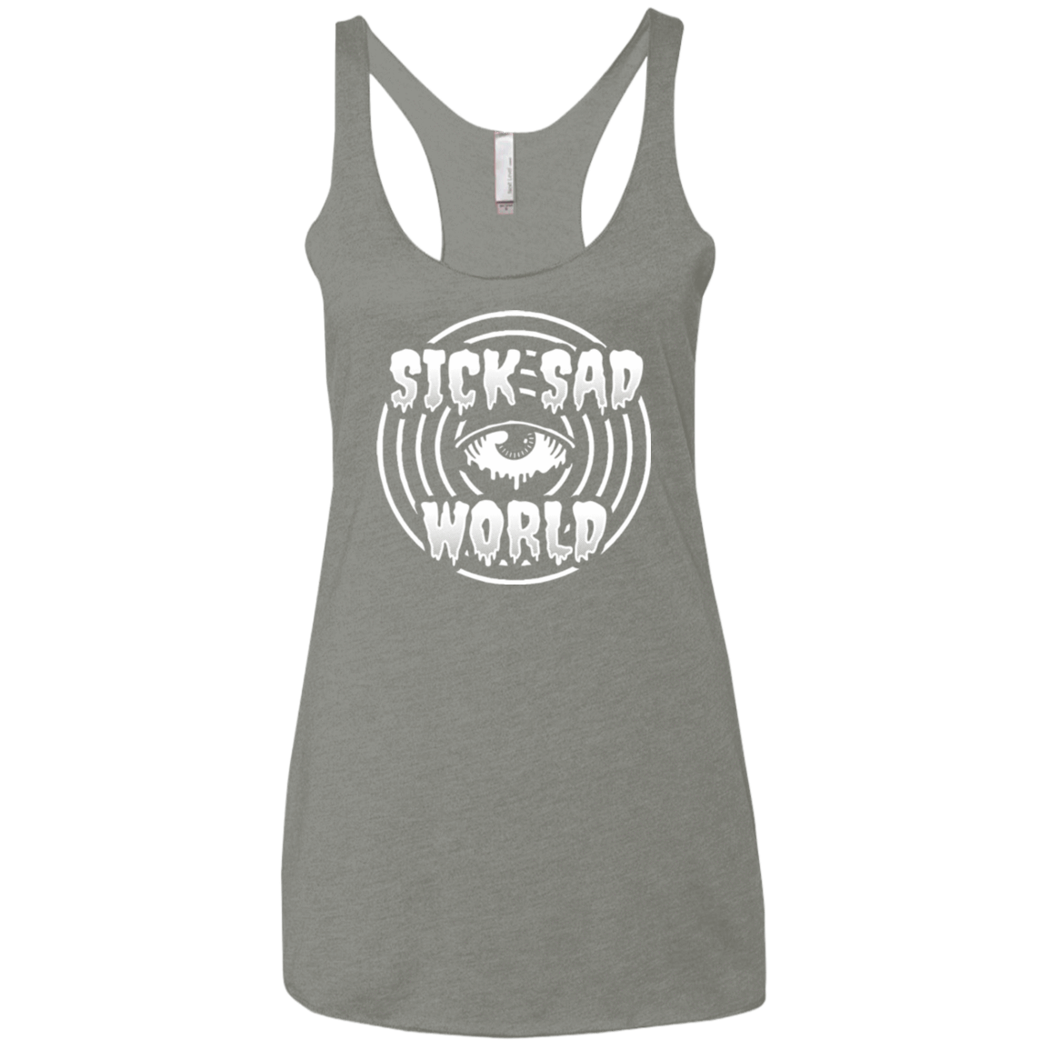T-Shirts Venetian Grey / X-Small Sick Sad World Women's Triblend Racerback Tank
