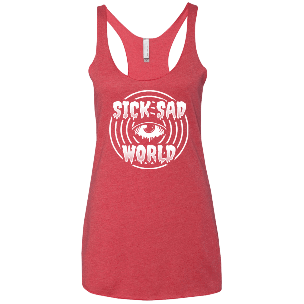 T-Shirts Vintage Red / X-Small Sick Sad World Women's Triblend Racerback Tank