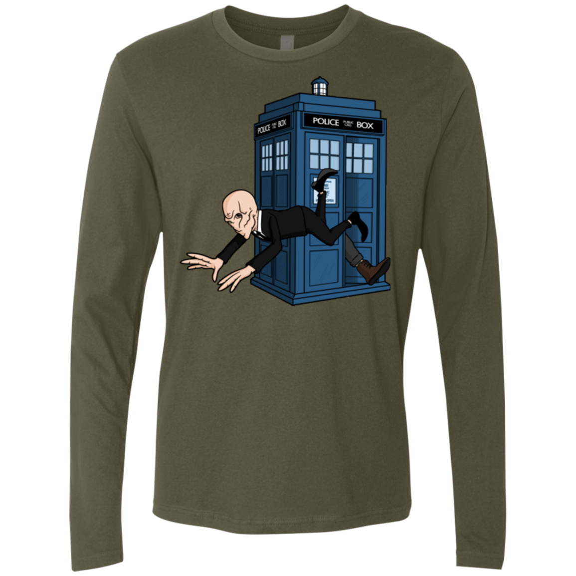 T-Shirts Military Green / Small Silence Falls Men's Premium Long Sleeve