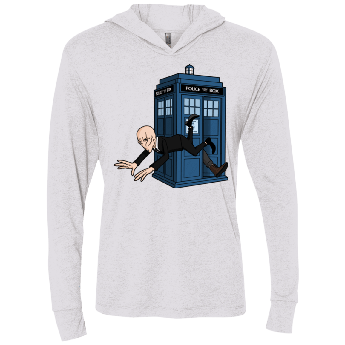 T-Shirts Heather White / X-Small Silence Falls Triblend Long Sleeve Hoodie Tee