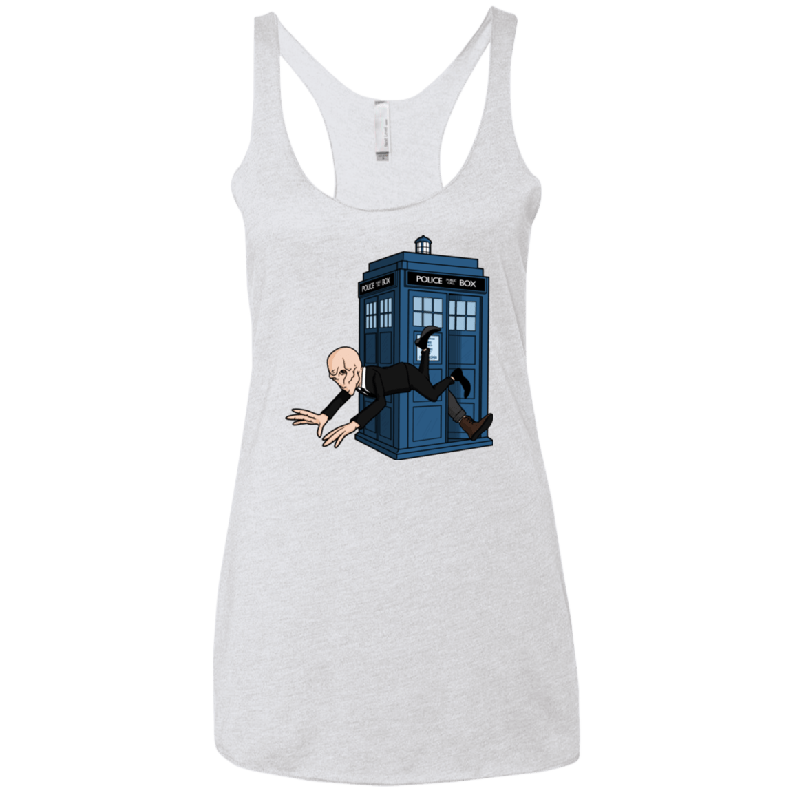 T-Shirts Heather White / X-Small Silence Falls Women's Triblend Racerback Tank