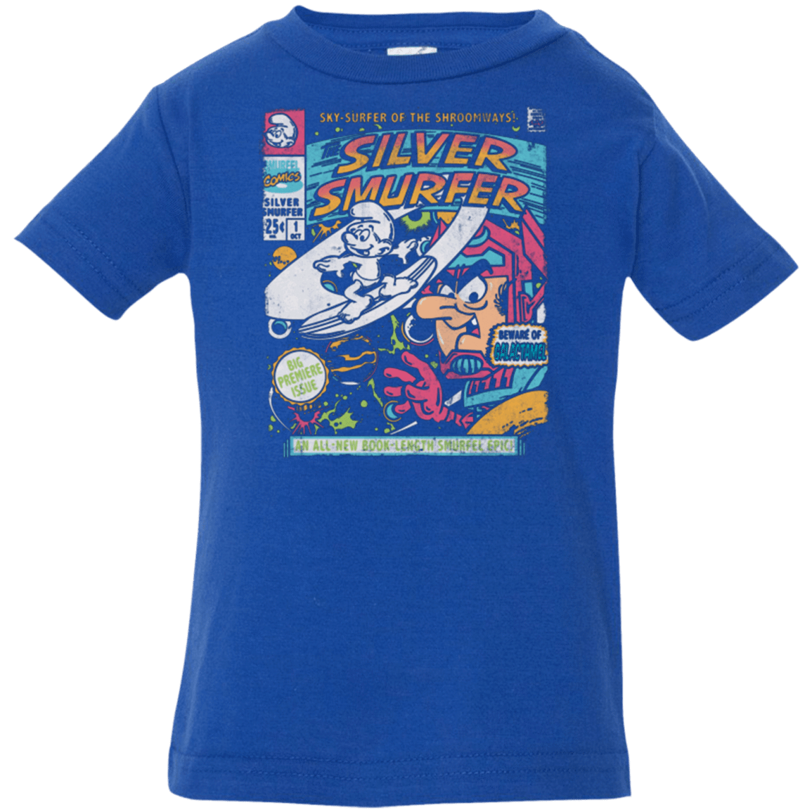 T-Shirts Royal / 6 Months Silver Smurfer Infant Premium T-Shirt