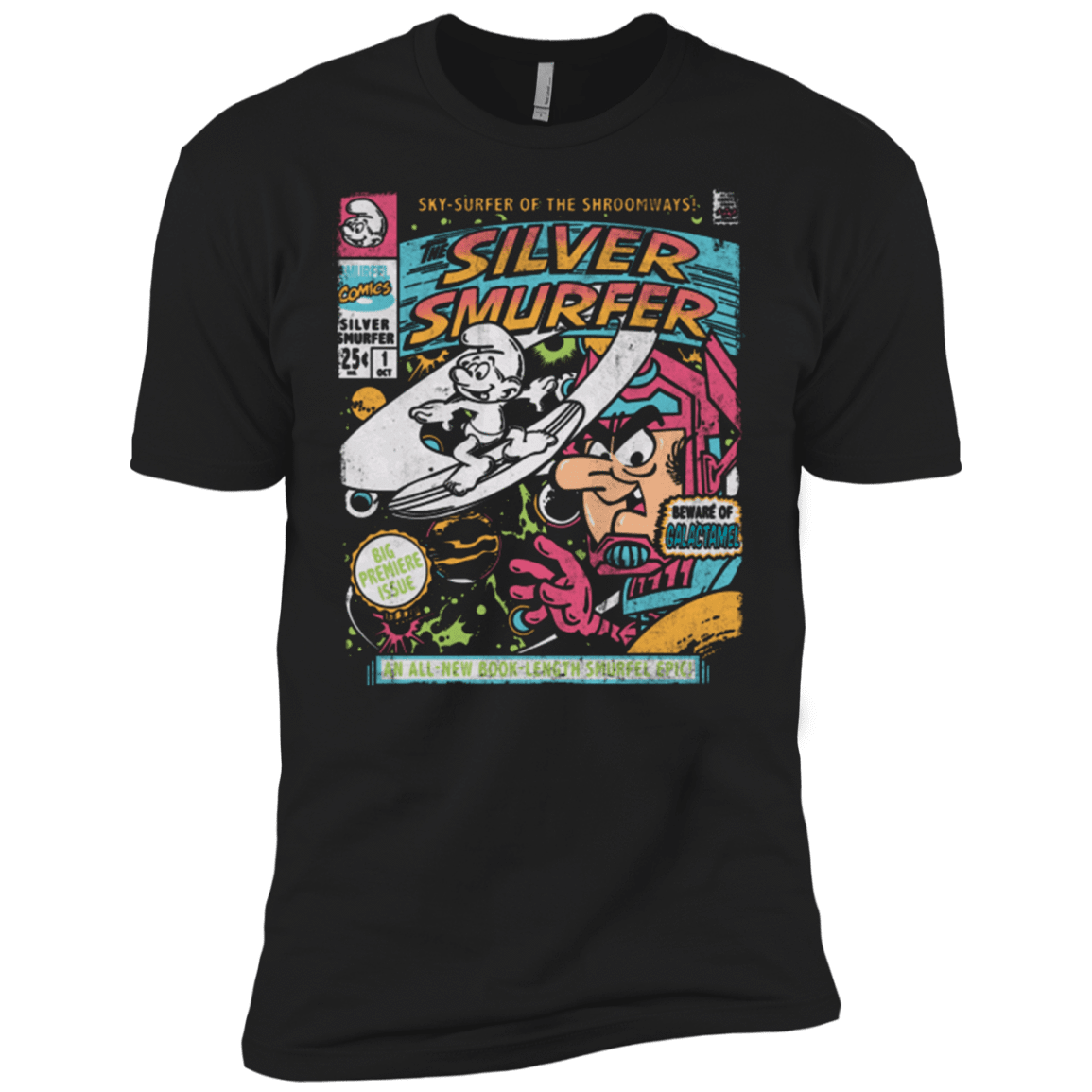 T-Shirts Black / X-Small Silver Smurfer Men's Premium T-Shirt