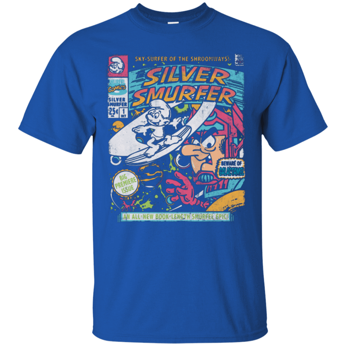 T-Shirts Royal / Small Silver Smurfer T-Shirt