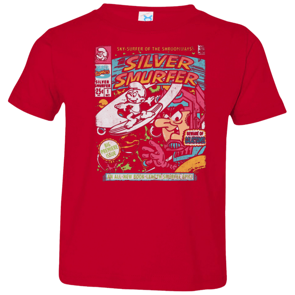 T-Shirts Red / 2T Silver Smurfer Toddler Premium T-Shirt