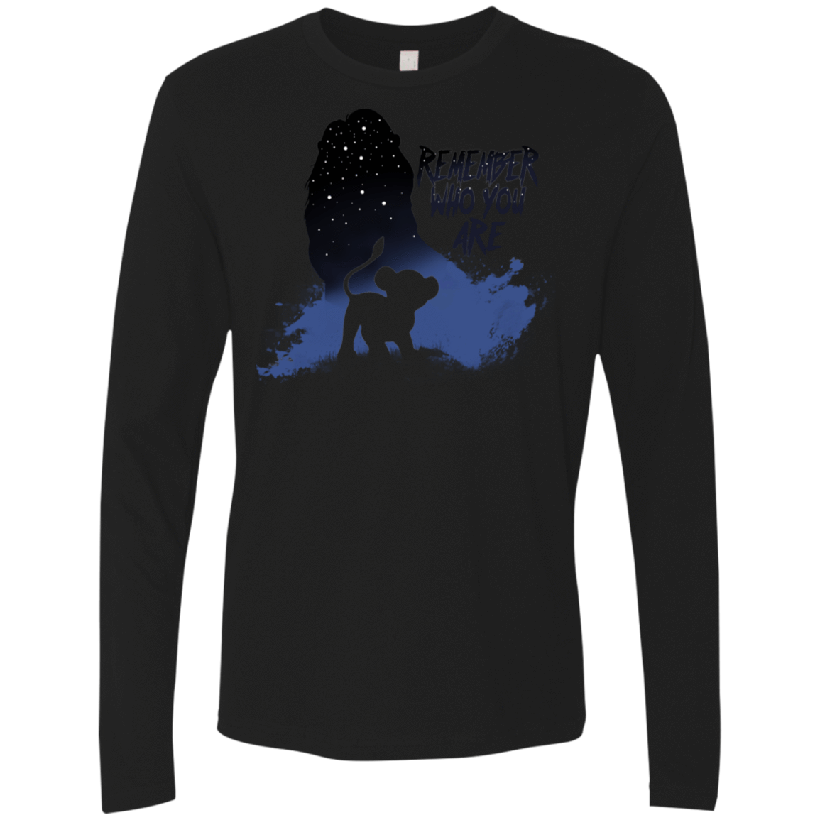 T-Shirts Black / S Simba Men's Premium Long Sleeve