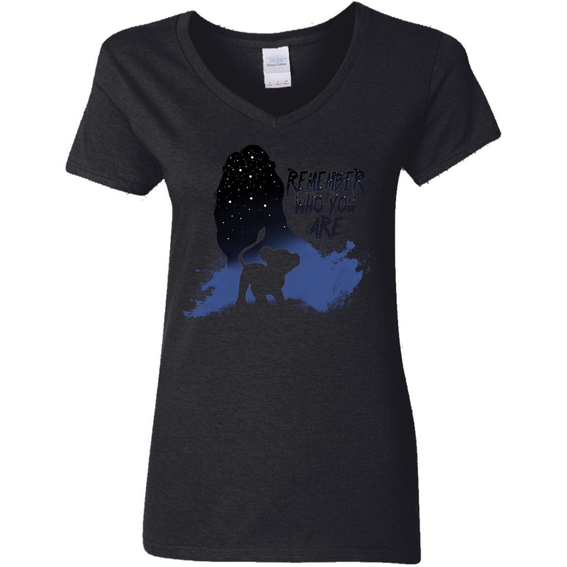 T-Shirts Black / S Simba Women's V-Neck T-Shirt