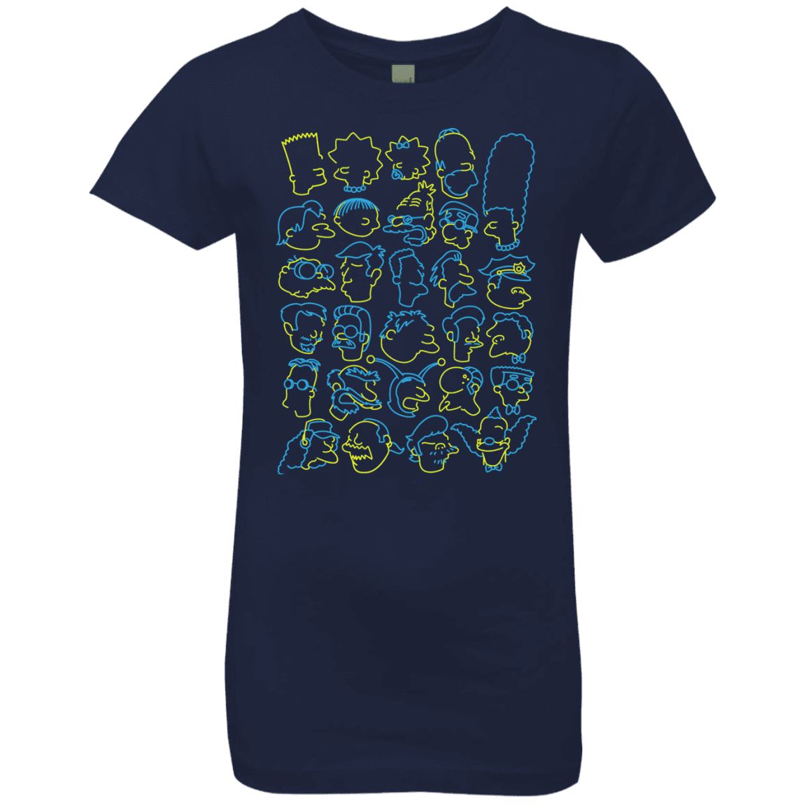 T-Shirts Midnight Navy / YXS SIMPSONS Girls Premium T-Shirt