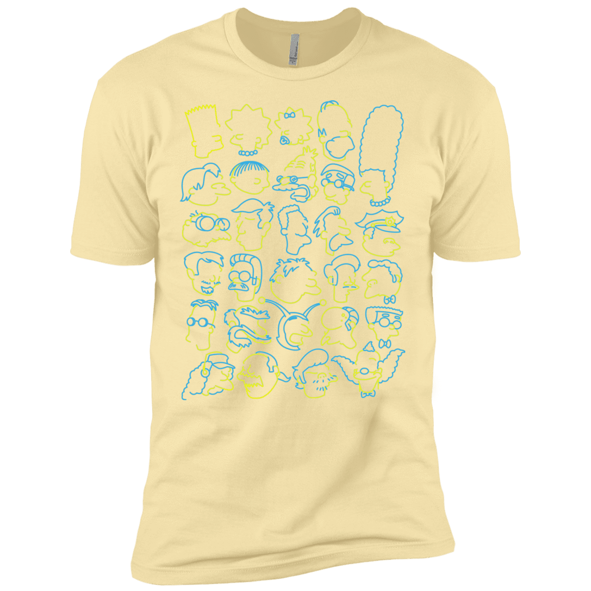 T-Shirts Banana Cream / X-Small SIMPSONS Men's Premium T-Shirt