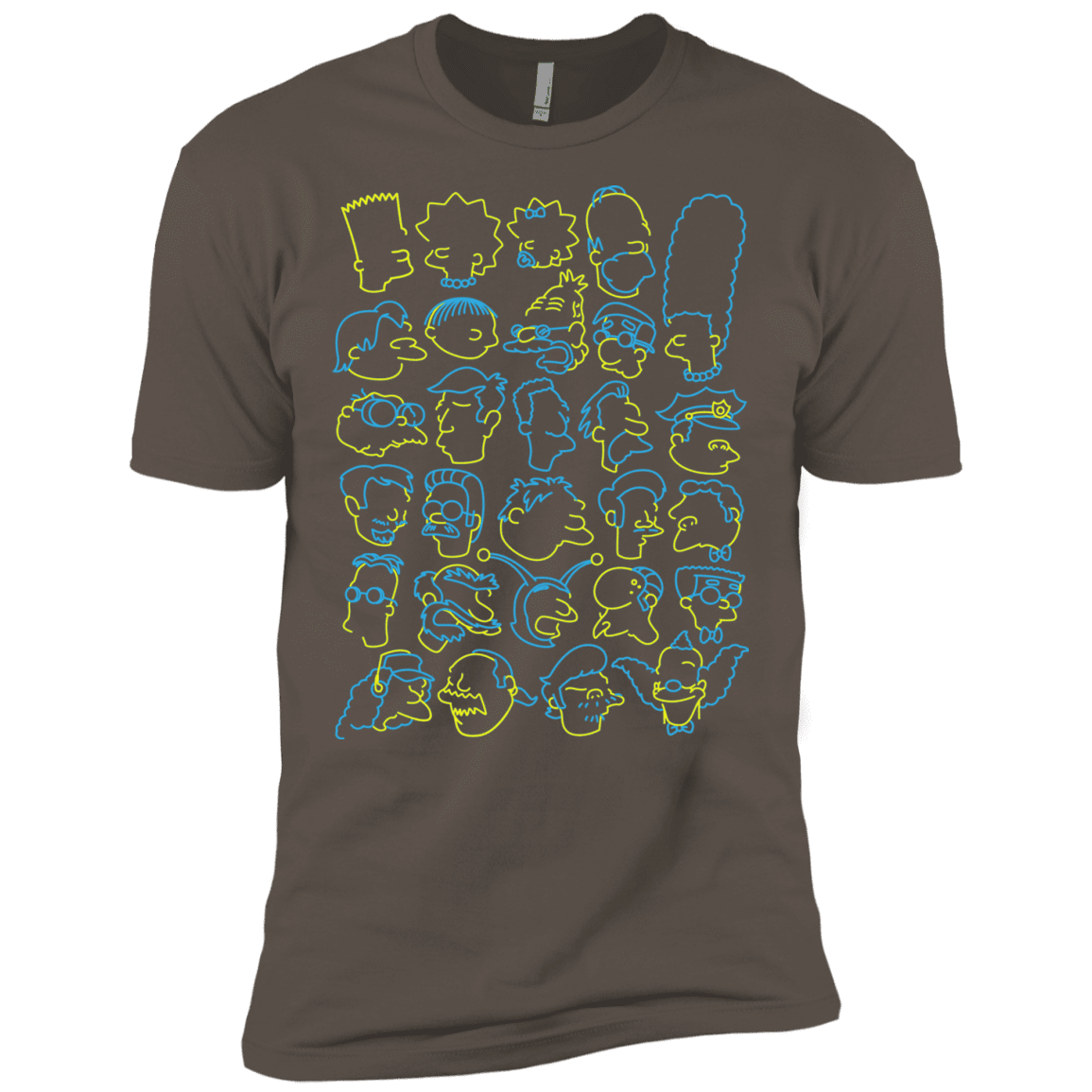 T-Shirts Warm Grey / X-Small SIMPSONS Men's Premium T-Shirt