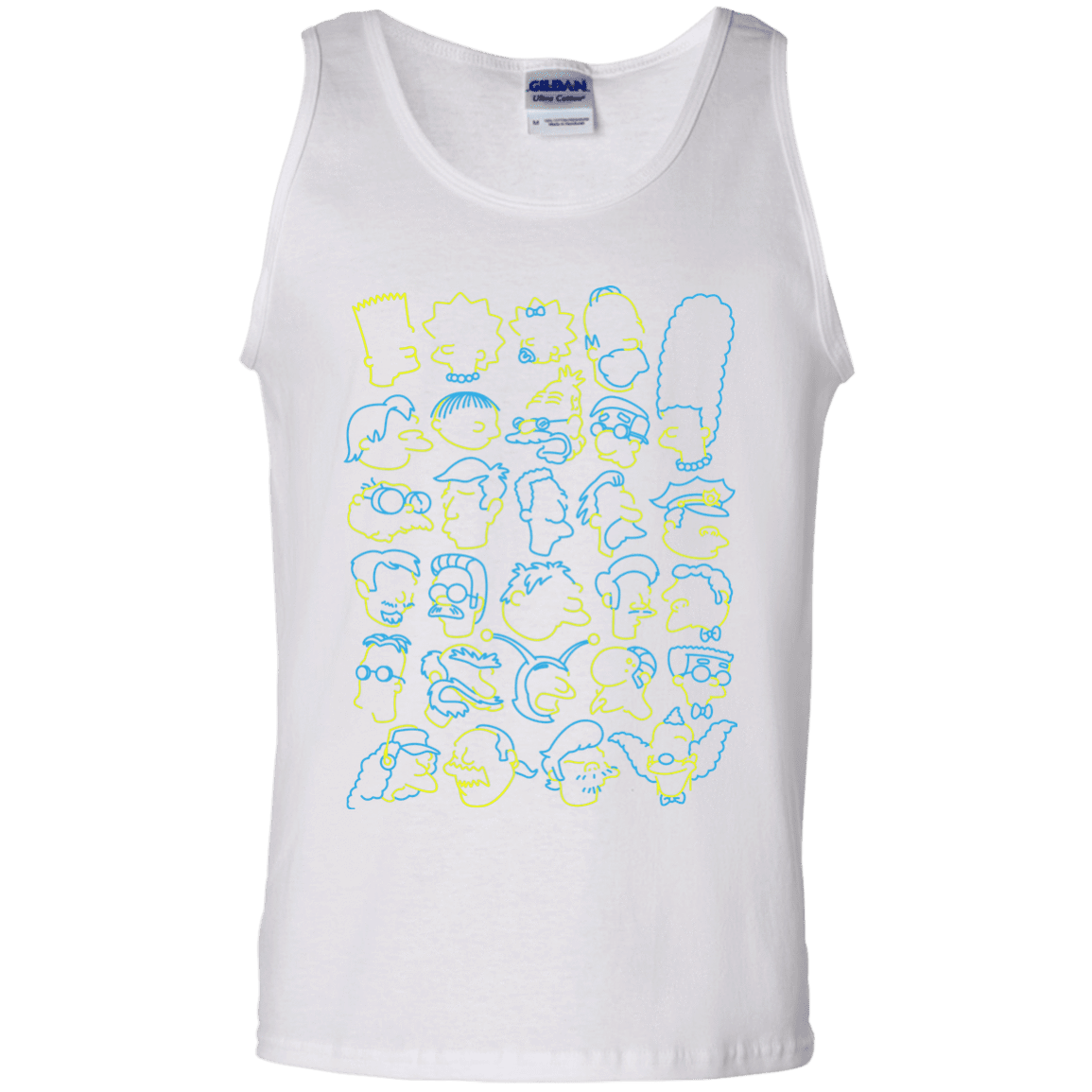 T-Shirts White / S SIMPSONS Men's Tank Top