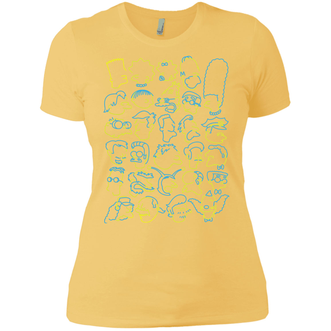 T-Shirts Banana Cream/ / X-Small SIMPSONS Women's Premium T-Shirt