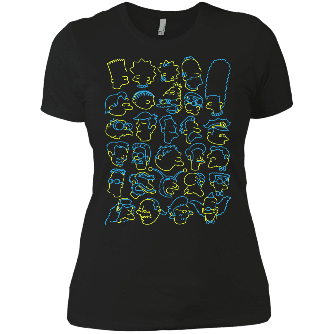 T-Shirts Black / X-Small SIMPSONS Women's Premium T-Shirt