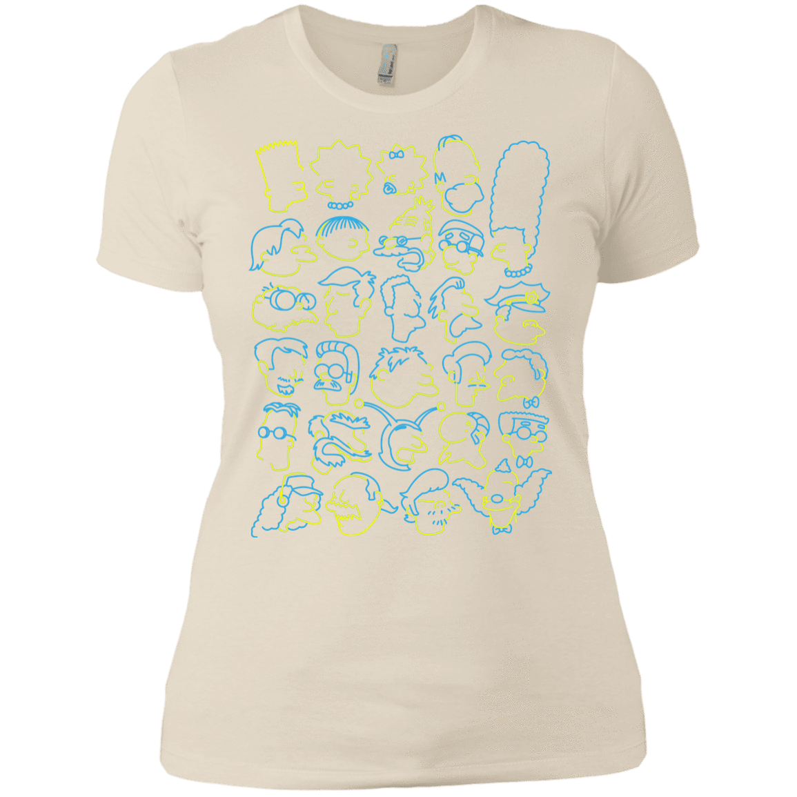T-Shirts Ivory/ / X-Small SIMPSONS Women's Premium T-Shirt