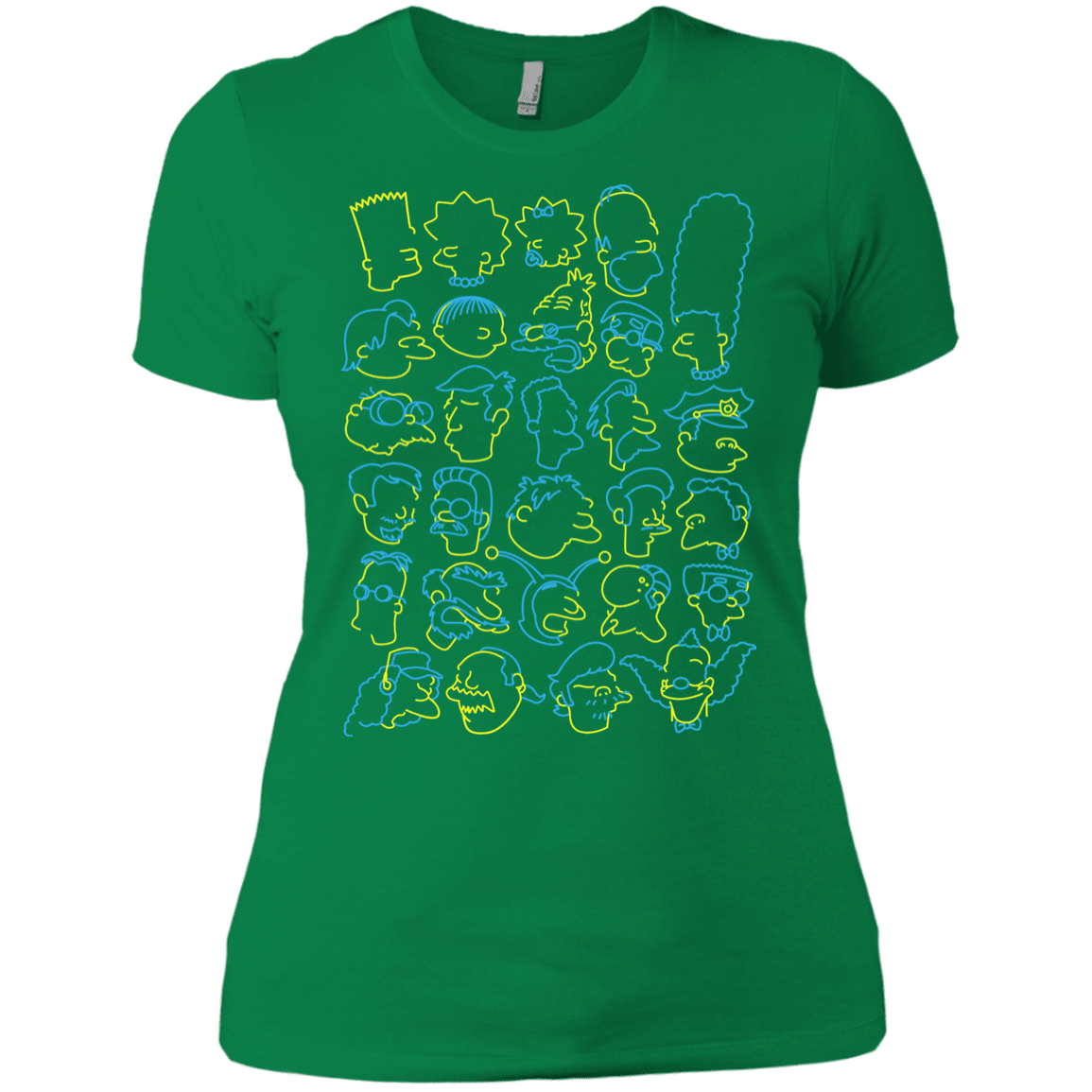 T-Shirts Kelly Green / X-Small SIMPSONS Women's Premium T-Shirt