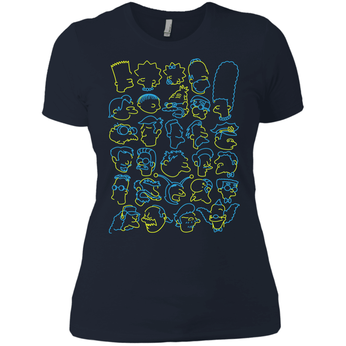 T-Shirts Midnight Navy / X-Small SIMPSONS Women's Premium T-Shirt