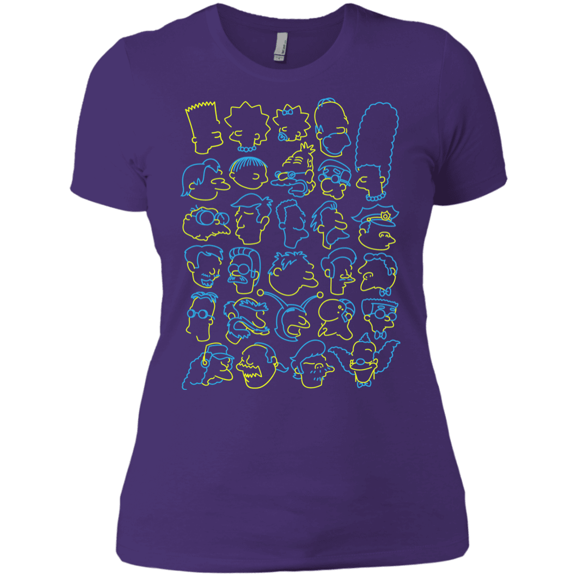 T-Shirts Purple Rush/ / X-Small SIMPSONS Women's Premium T-Shirt