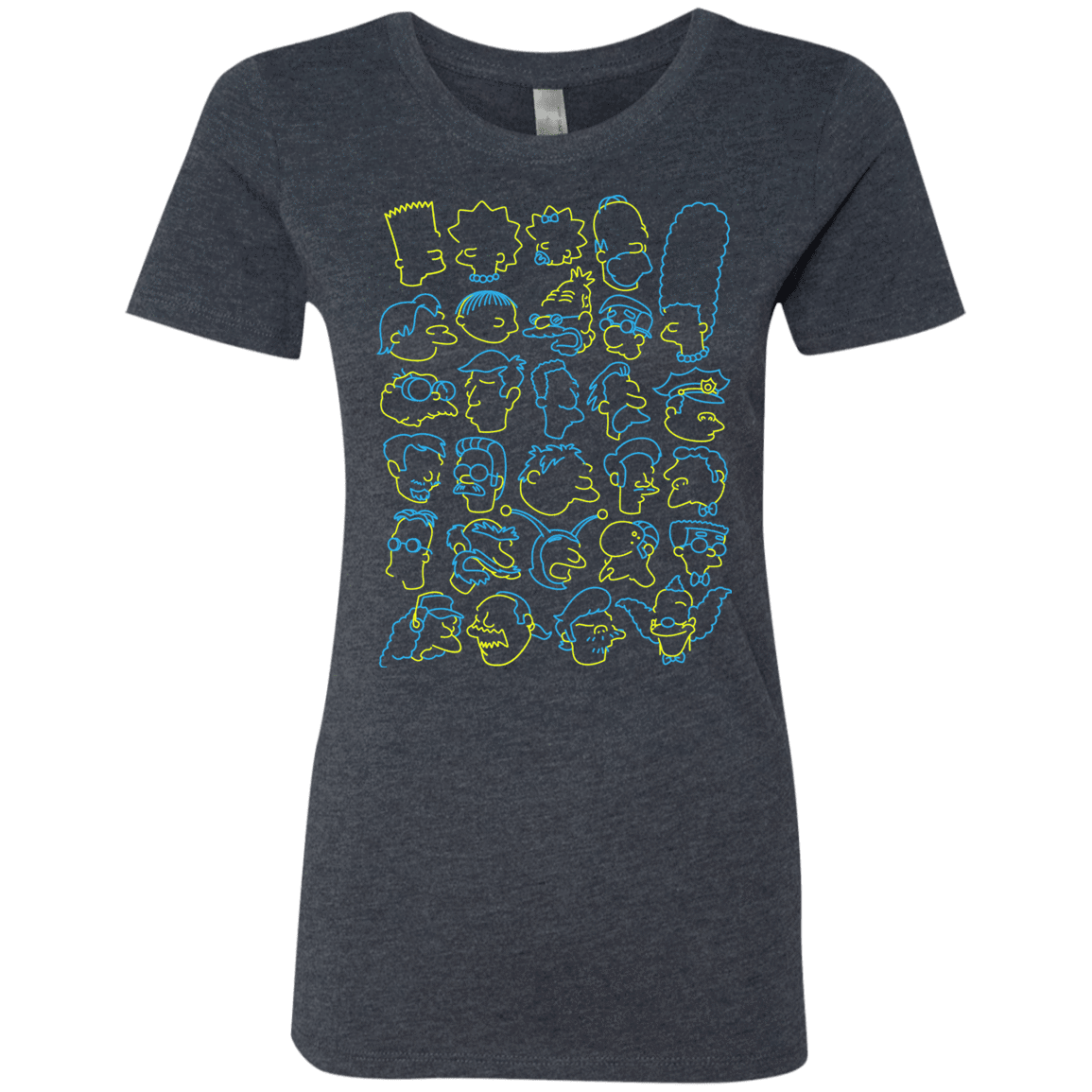 T-Shirts Vintage Navy / S SIMPSONS Women's Triblend T-Shirt