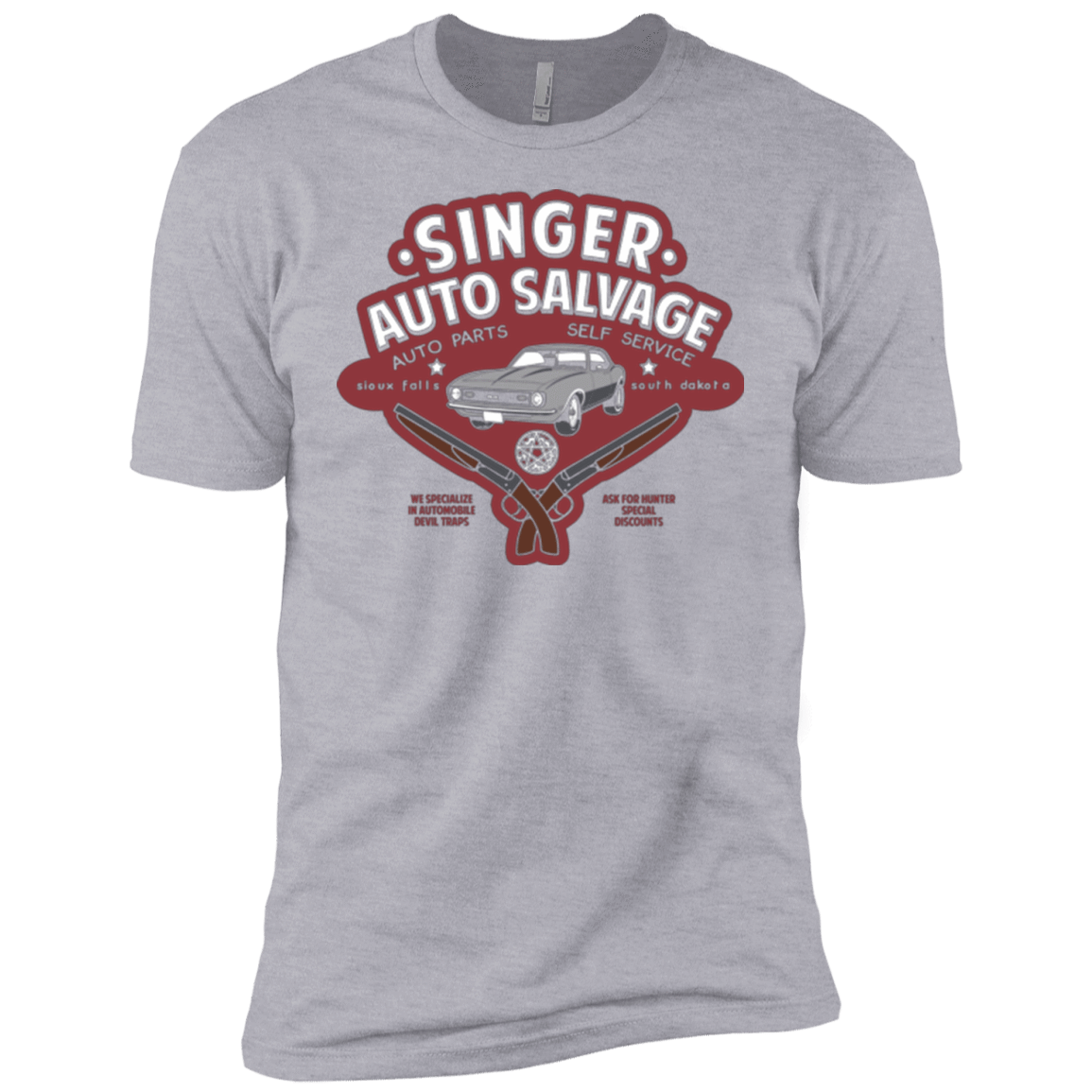 T-Shirts Heather Grey / YXS Singer Auto Salvage Boys Premium T-Shirt