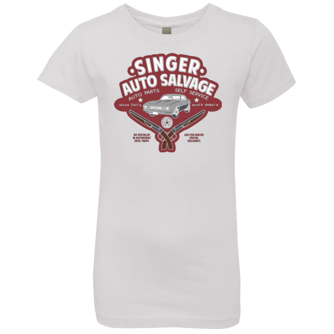 T-Shirts White / YXS Singer Auto Salvage Girls Premium T-Shirt