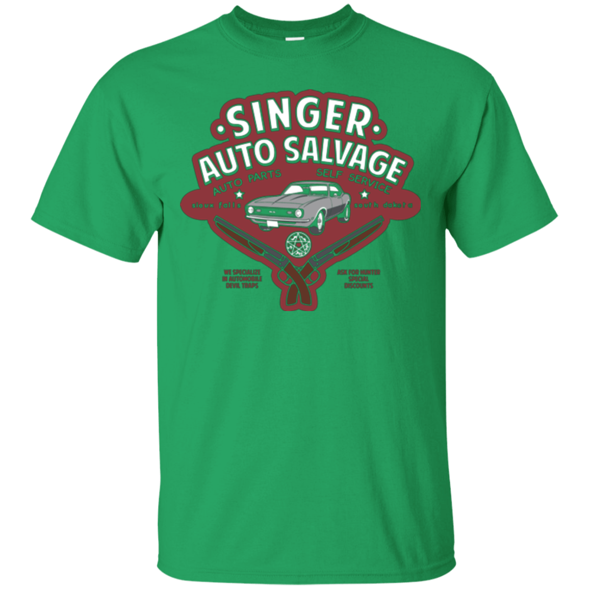 T-Shirts Irish Green / Small Singer Auto Salvage T-Shirt