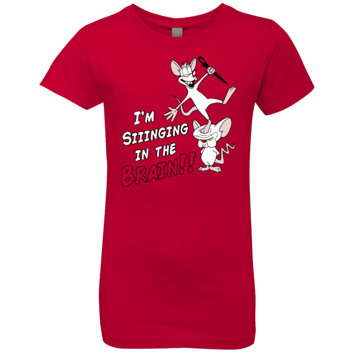 T-Shirts Red / YXS Singing In The Brain Girls Premium T-Shirt