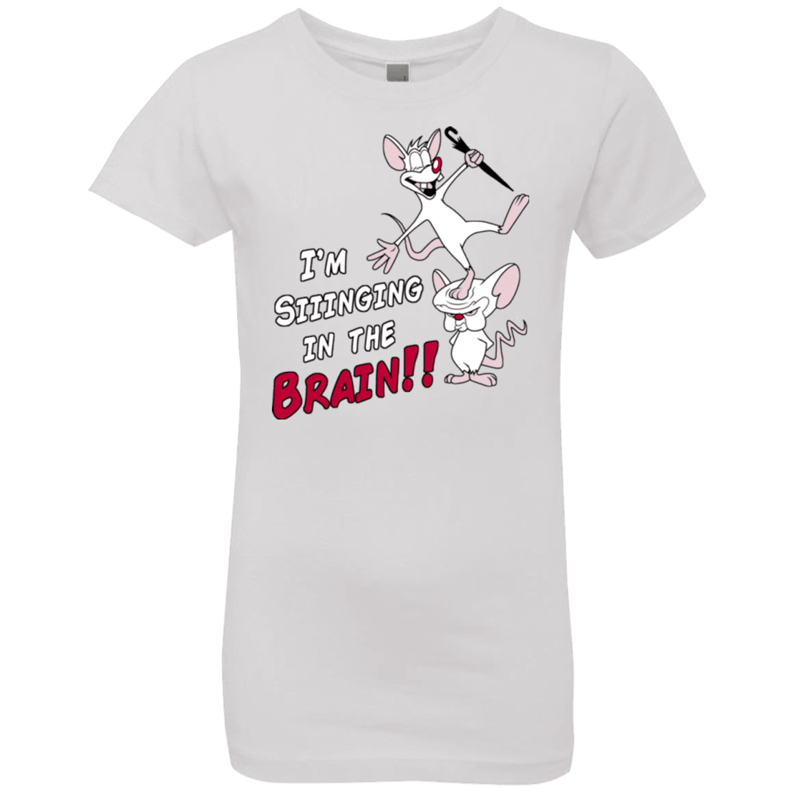 T-Shirts White / YXS Singing In The Brain Girls Premium T-Shirt