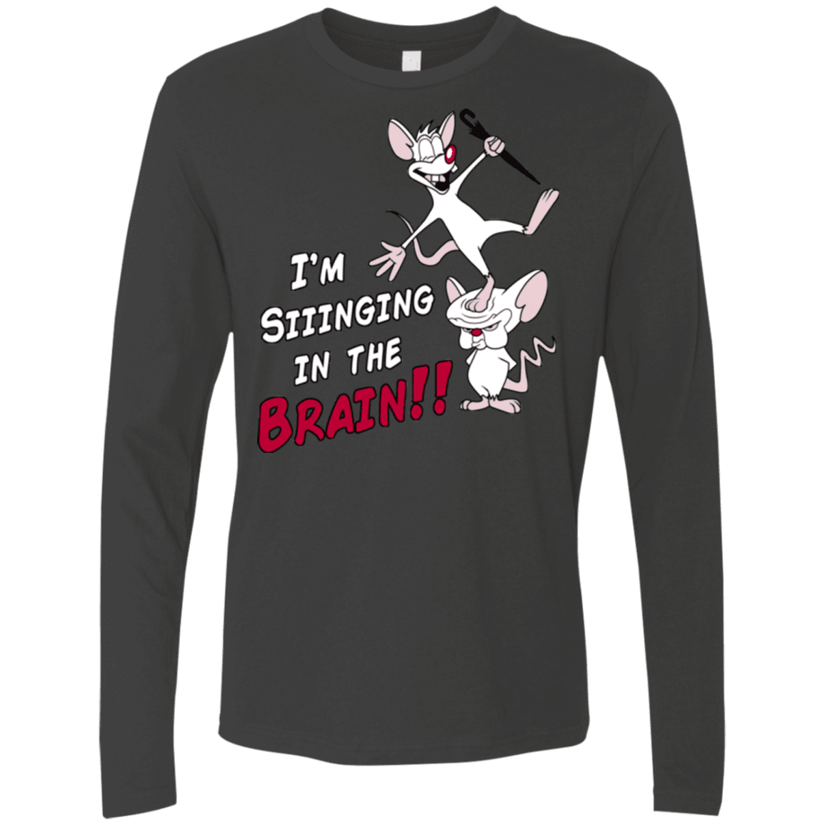 T-Shirts Heavy Metal / S Singing In The Brain Men's Premium Long Sleeve