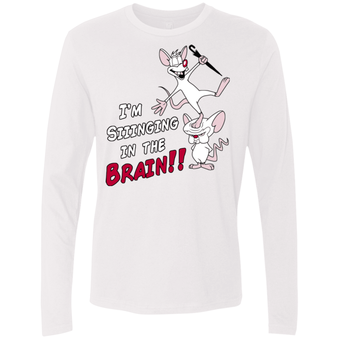 T-Shirts White / S Singing In The Brain Men's Premium Long Sleeve