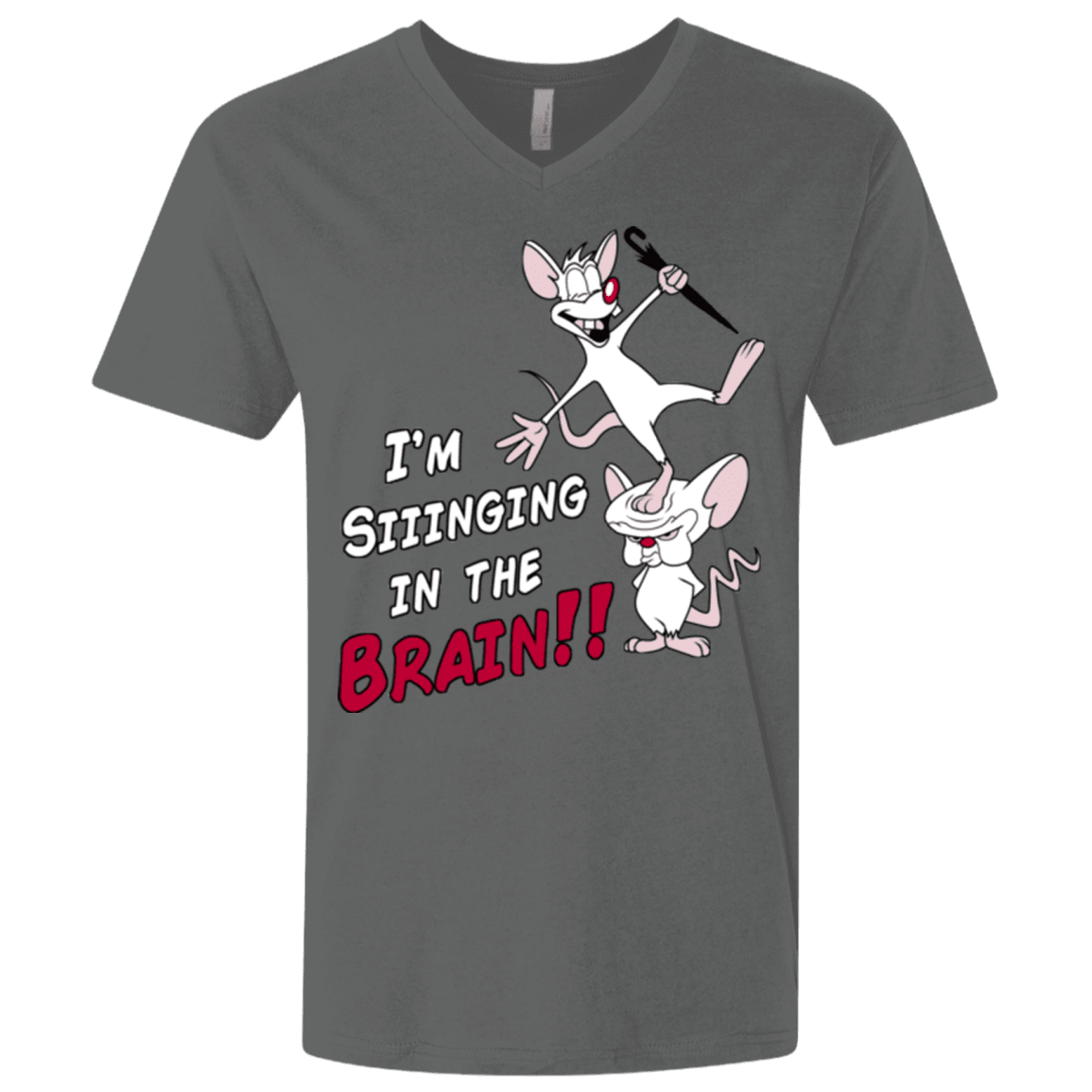 T-Shirts Heavy Metal / X-Small Singing In The Brain Men's Premium V-Neck