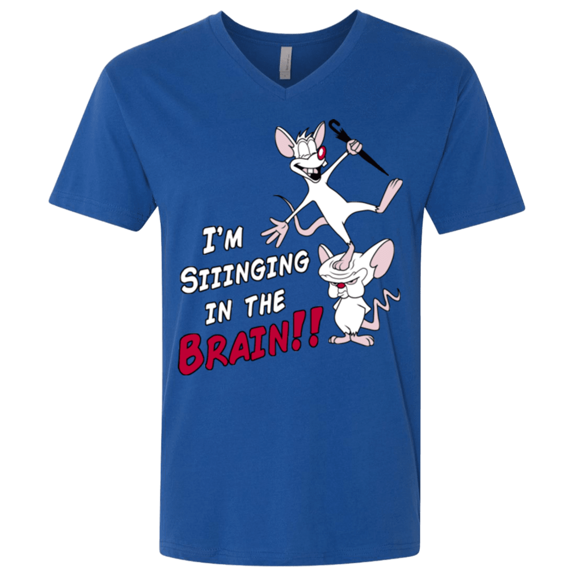 T-Shirts Royal / X-Small Singing In The Brain Men's Premium V-Neck
