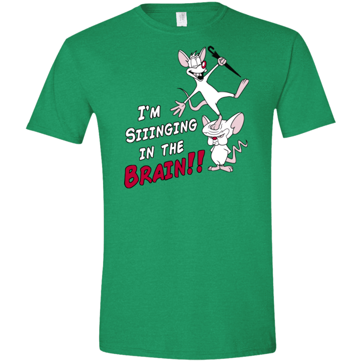 T-Shirts Heather Irish Green / S Singing In The Brain Men's Semi-Fitted Softstyle