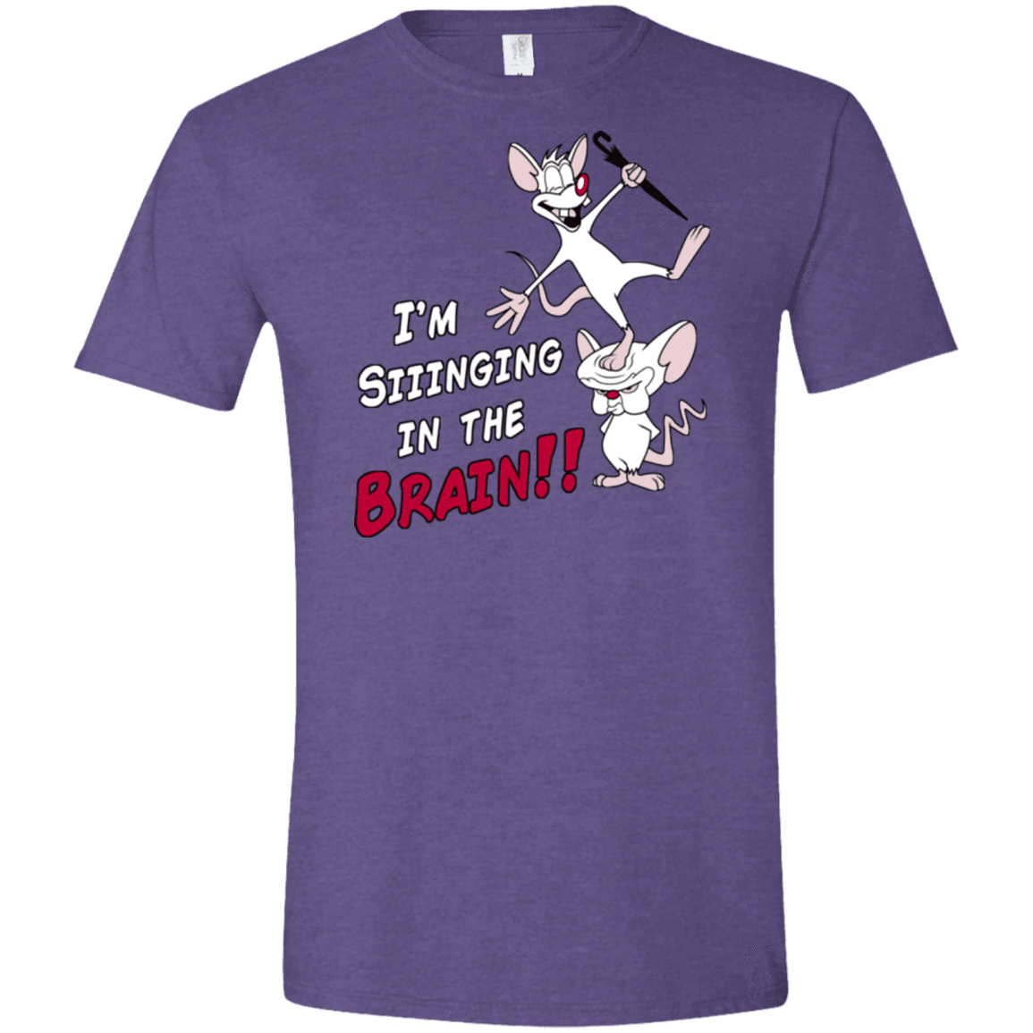 T-Shirts Heather Purple / S Singing In The Brain Men's Semi-Fitted Softstyle