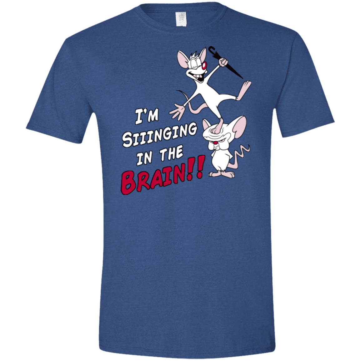 T-Shirts Heather Royal / X-Small Singing In The Brain Men's Semi-Fitted Softstyle