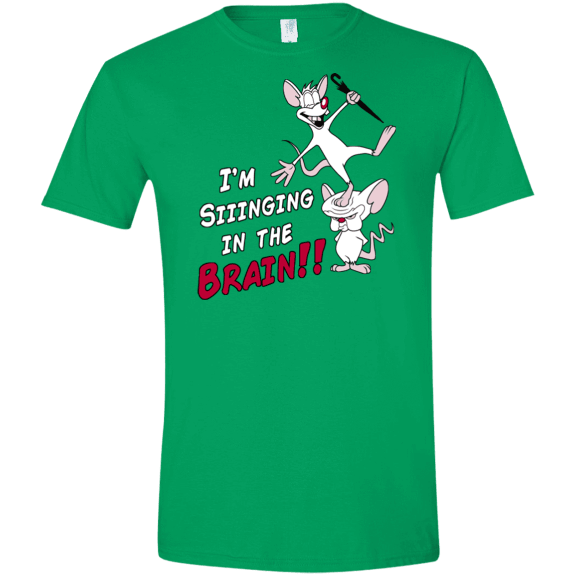 T-Shirts Irish Green / S Singing In The Brain Men's Semi-Fitted Softstyle