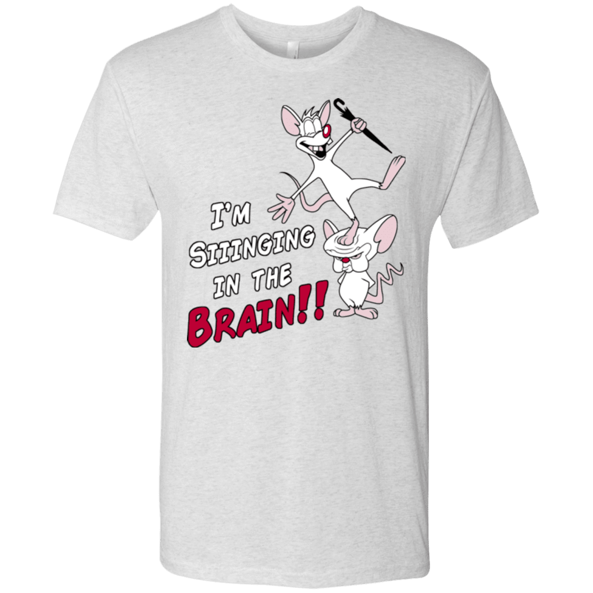 T-Shirts Heather White / S Singing In The Brain Men's Triblend T-Shirt