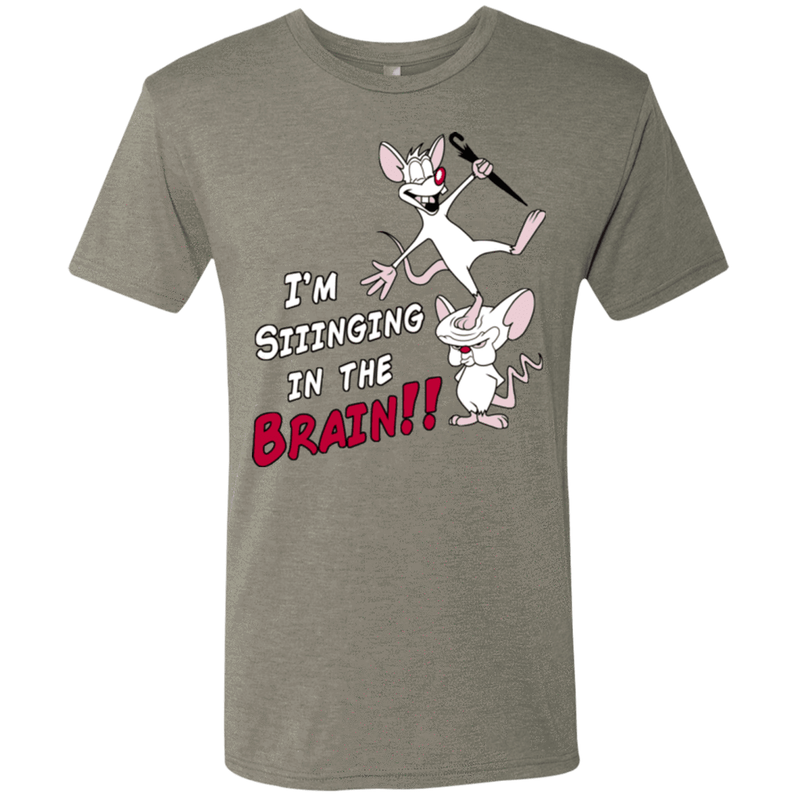 T-Shirts Venetian Grey / S Singing In The Brain Men's Triblend T-Shirt