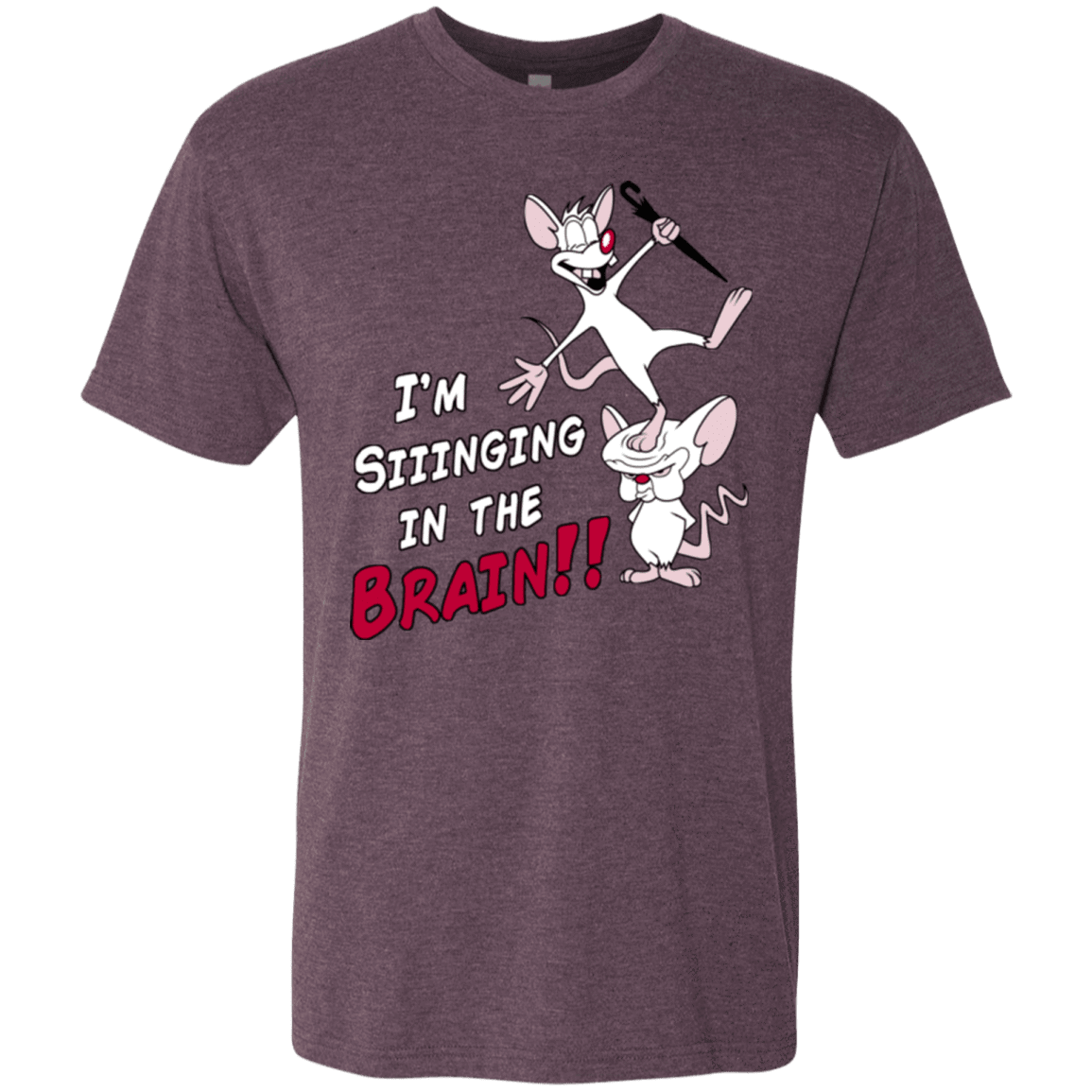 T-Shirts Vintage Purple / S Singing In The Brain Men's Triblend T-Shirt