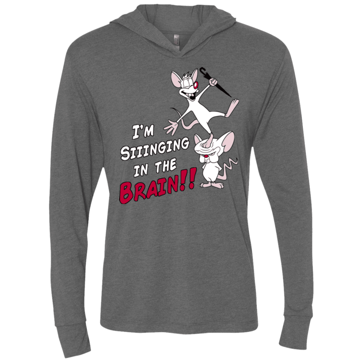 T-Shirts Premium Heather / X-Small Singing In The Brain Triblend Long Sleeve Hoodie Tee