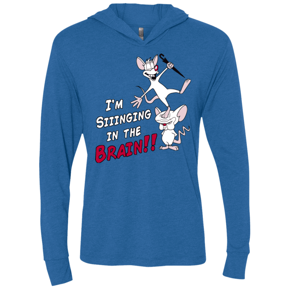 T-Shirts Vintage Royal / X-Small Singing In The Brain Triblend Long Sleeve Hoodie Tee