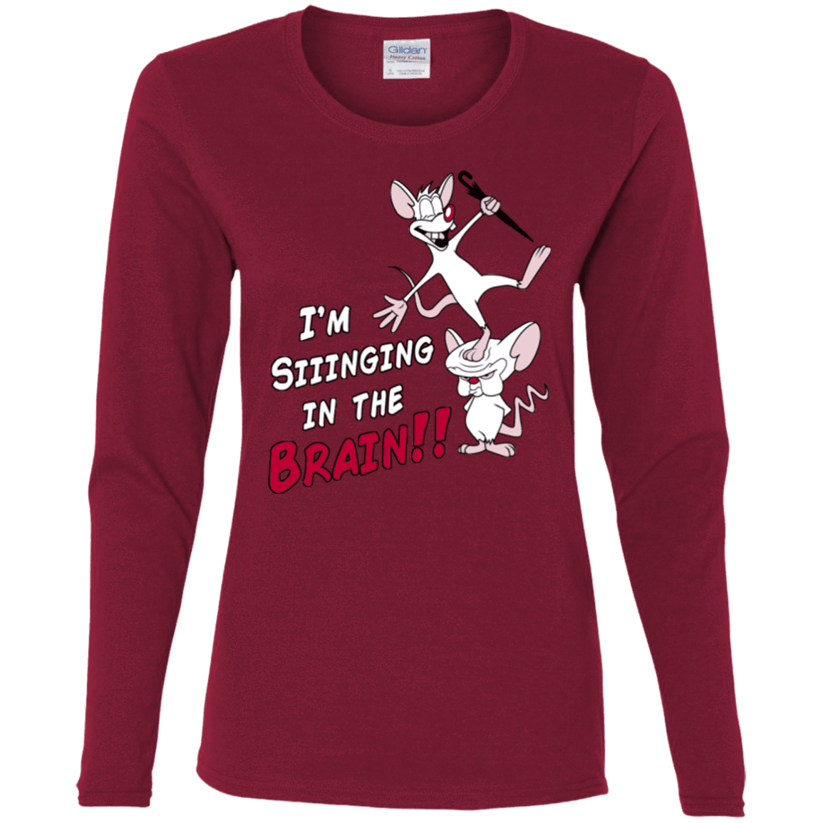 T-Shirts Cardinal / S Singing In The Brain Women's Long Sleeve T-Shirt