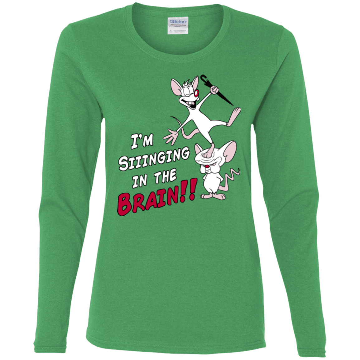 T-Shirts Irish Green / S Singing In The Brain Women's Long Sleeve T-Shirt