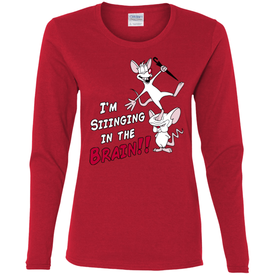 T-Shirts Red / S Singing In The Brain Women's Long Sleeve T-Shirt