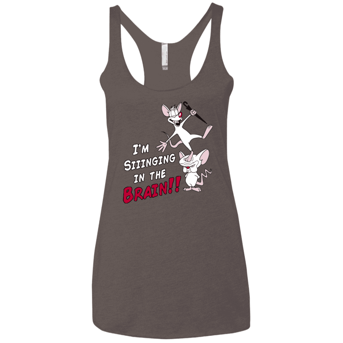 T-Shirts Macchiato / X-Small Singing In The Brain Women's Triblend Racerback Tank