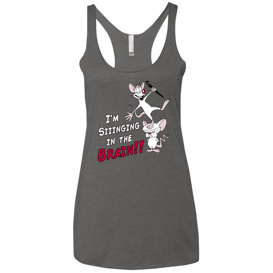 T-Shirts Premium Heather / X-Small Singing In The Brain Women's Triblend Racerback Tank