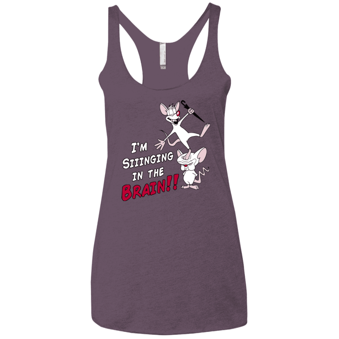 T-Shirts Vintage Purple / X-Small Singing In The Brain Women's Triblend Racerback Tank
