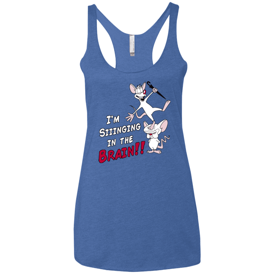 T-Shirts Vintage Royal / X-Small Singing In The Brain Women's Triblend Racerback Tank